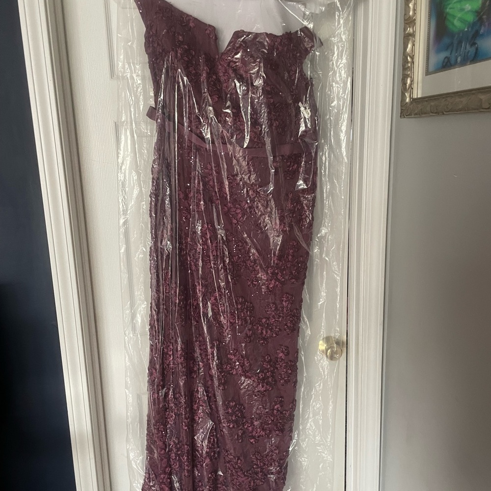 Worn once, mother of the bride formal dress. Davids Bridal gown